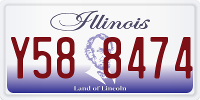 IL license plate Y588474