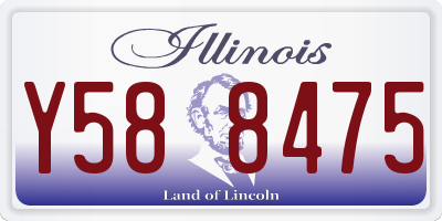IL license plate Y588475