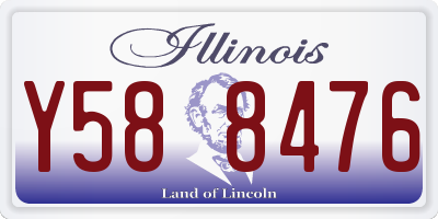 IL license plate Y588476