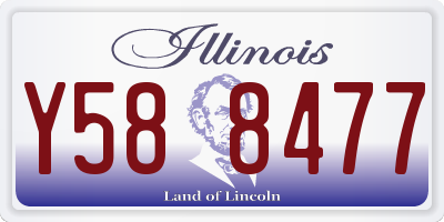 IL license plate Y588477