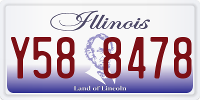 IL license plate Y588478