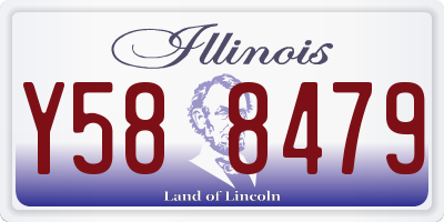 IL license plate Y588479