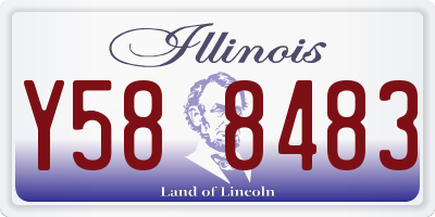 IL license plate Y588483