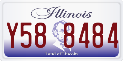 IL license plate Y588484