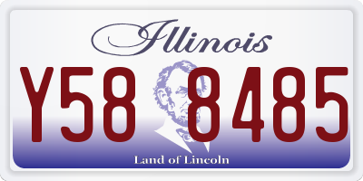 IL license plate Y588485