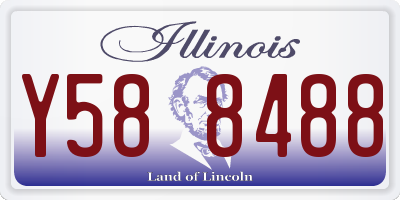 IL license plate Y588488
