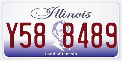 IL license plate Y588489
