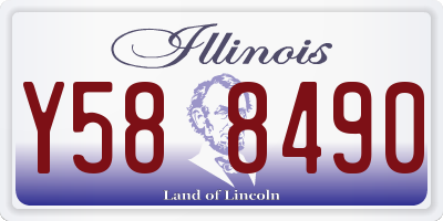 IL license plate Y588490