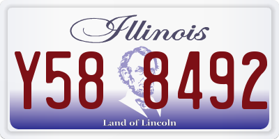 IL license plate Y588492
