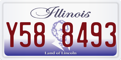 IL license plate Y588493