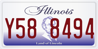 IL license plate Y588494