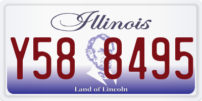 IL license plate Y588495