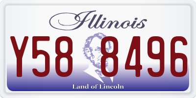 IL license plate Y588496