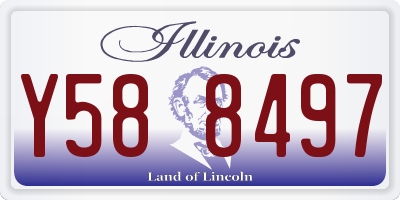 IL license plate Y588497