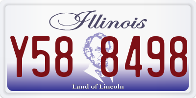 IL license plate Y588498