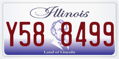 IL license plate Y588499