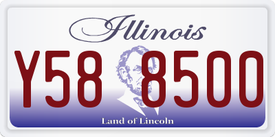 IL license plate Y588500