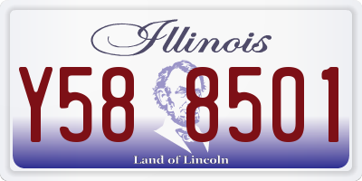 IL license plate Y588501