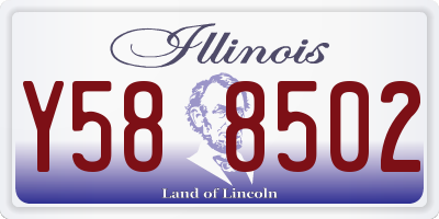 IL license plate Y588502