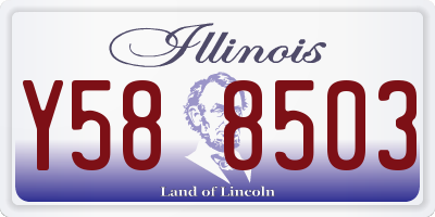 IL license plate Y588503