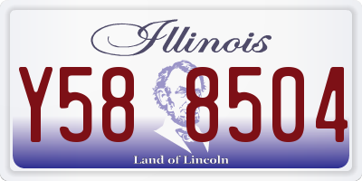 IL license plate Y588504
