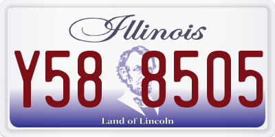 IL license plate Y588505