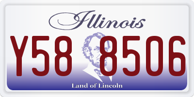 IL license plate Y588506