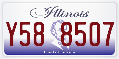 IL license plate Y588507