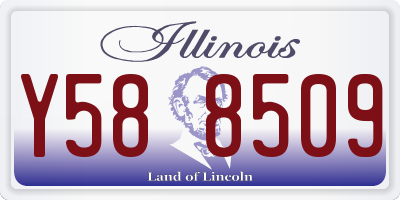 IL license plate Y588509
