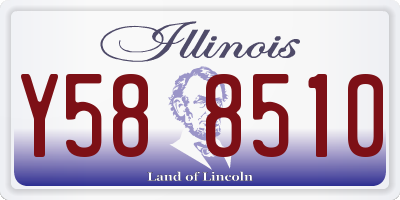 IL license plate Y588510