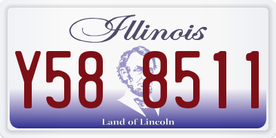IL license plate Y588511