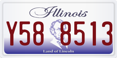 IL license plate Y588513