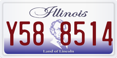 IL license plate Y588514