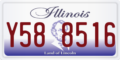 IL license plate Y588516