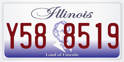 IL license plate Y588519