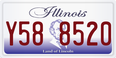 IL license plate Y588520