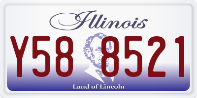 IL license plate Y588521