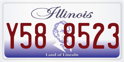 IL license plate Y588523