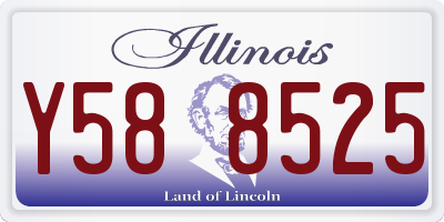 IL license plate Y588525