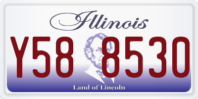 IL license plate Y588530