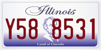 IL license plate Y588531