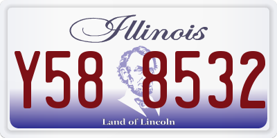 IL license plate Y588532