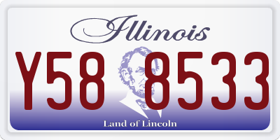 IL license plate Y588533