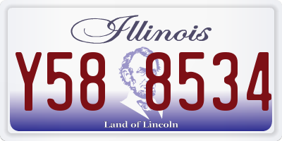 IL license plate Y588534