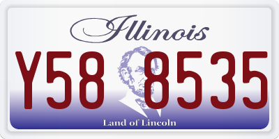 IL license plate Y588535