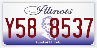 IL license plate Y588537