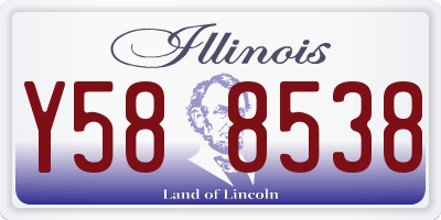 IL license plate Y588538