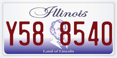IL license plate Y588540