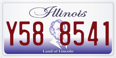 IL license plate Y588541