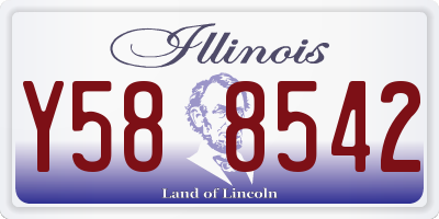 IL license plate Y588542